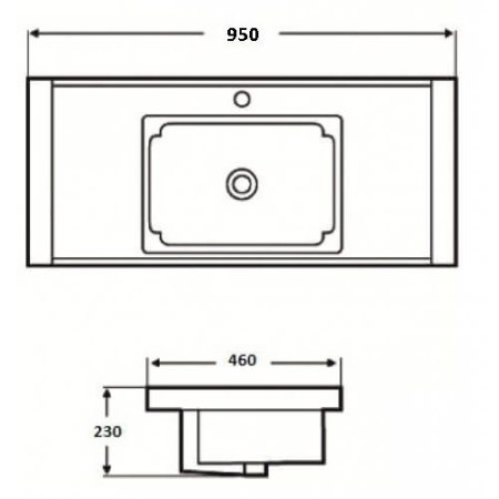 Раковина Мклассик 6666 Melana 95