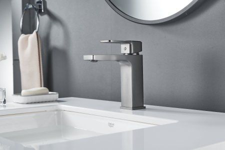 Смеситель для раковины Shevanik S9701T, оружейная сталь