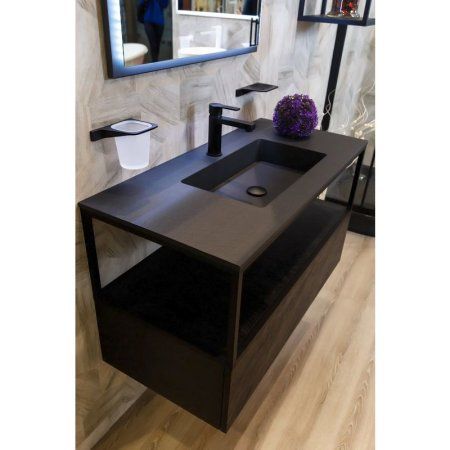 База под металлический каркас Cezares Cadro CADRO-70-1C-SO-NR-BLUM 70x46 подвесная, nero