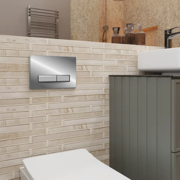 Кнопка смыва Charus Raiden FP.321.21.01 для инсталляции, хром