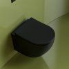 Унитаз подвесной Ceramica Nova Uno CN11001MB микролифт, черный матовый