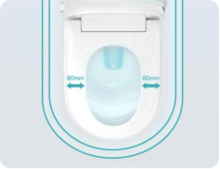 Электронный напольный унитаз-биде TIMO (TE-741B)