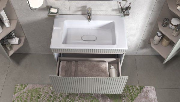 Тумба под раковину Velvex Alba 800-0-1 (Madera Modul) навесная тирамису (369 тирамису)