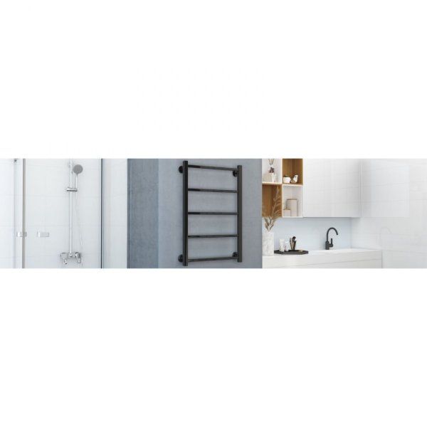 Полотенцесушитель водяной Стилье Версия-КН 80х50 черный