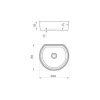 Столешница Ravak I X000000846 100 с раковиной Moon 1C орех