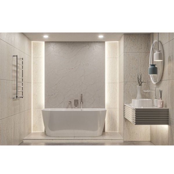 Ванна из искусственного камня Whitecross Pearl B 0215.155078.100 155x78 белый глянцевый