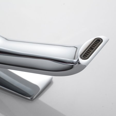 Смеситель для раковины однорычажный с гайкой Shevanik S4111, Хром