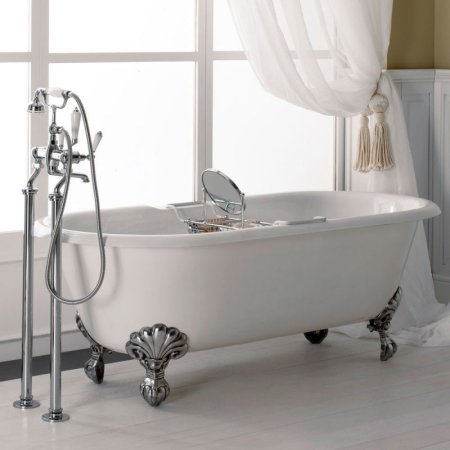 Чугунная ванна Devon&Devon Admiral 2MRADMIRALOTDD+IMBDEVON ножки золото