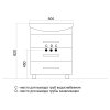 Тумба под раковину Элеганс-55 MIXLINE Диамант-55 (522469)