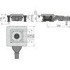 Душевой трап AlcaPlast APV110 выпуск боковой, гидрозатвор мокрый, без pешетки