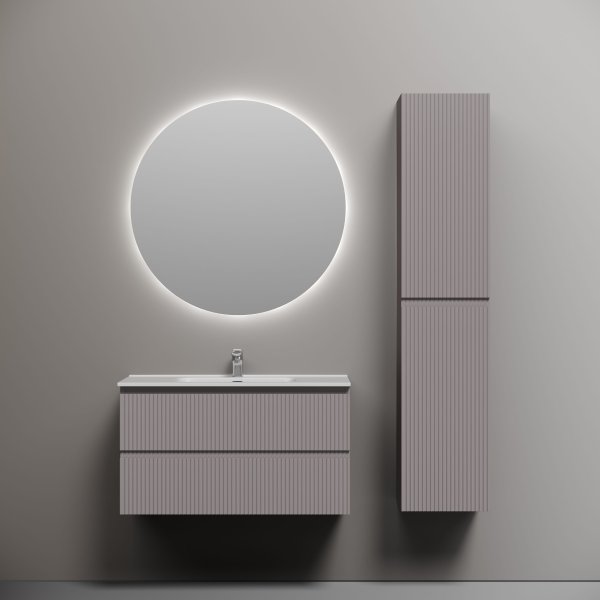 Тумба подвесная SANCOS Snob R 890х445х500, c двумя ящиками оснащенными доводчиками, Doha Soft, SNR90SM