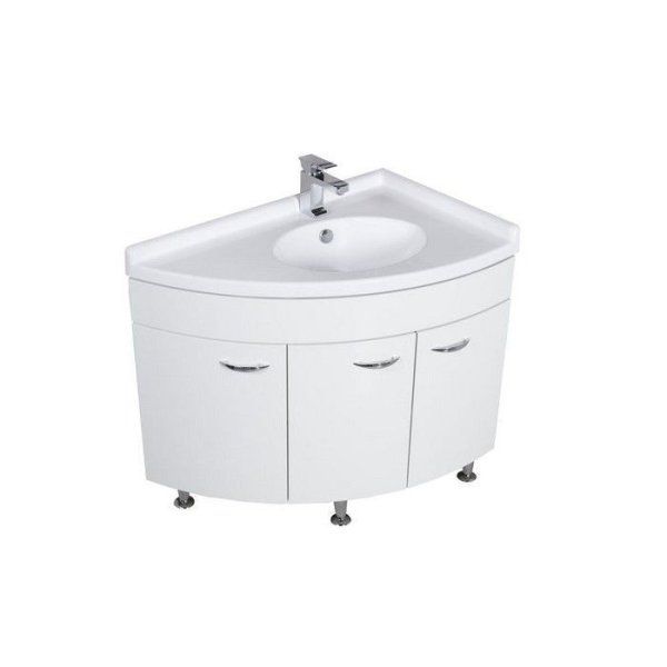 Тумба под раковину Aquanet Корнер 00158825 80 R белый
