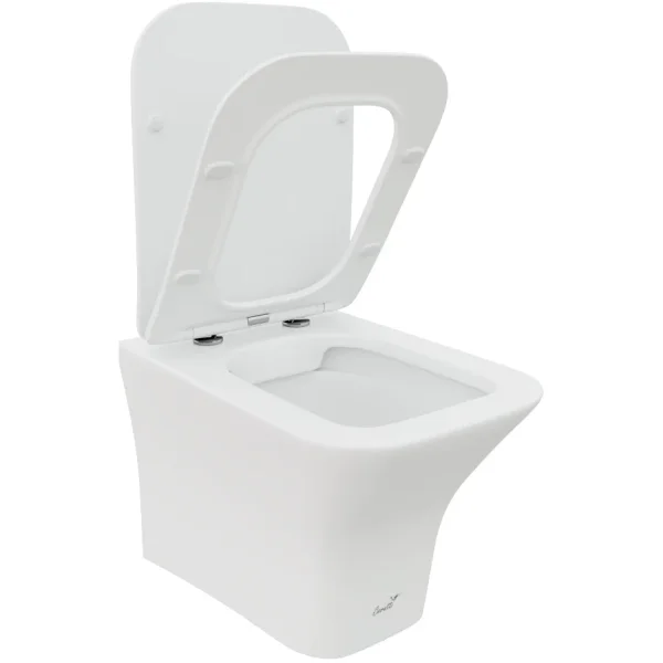 Унитаз подвесной Ceruttispa Vettore Aria  CT9242 безободковый, с сиденьем микролифт, белый матовый