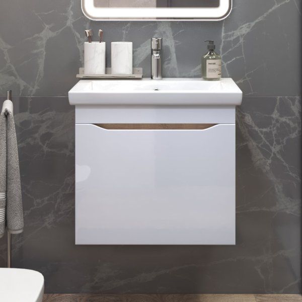 Тумба VIGO Grani под раковину Grani 600-0-1 (Como) навесная дуб золотой (057 дуб золотой)