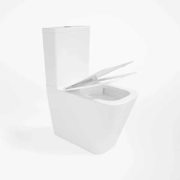 Унитаз-компакт Vincea Q-Line VT2-12T безободковый, торнадо, с сиденьем микролифт, белый