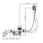 Слив-перелив для ванны Sanit 35.322.00..0000 хром
