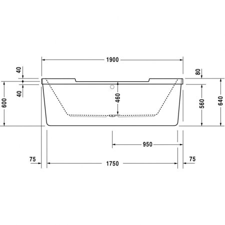 Акриловая ванна Duravit Starck  700340000000000 190x90