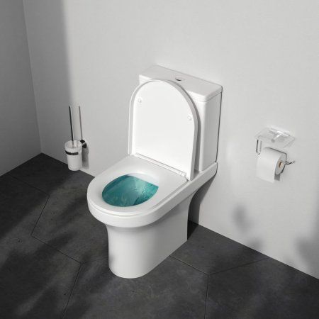 Унитаз-компакт без ободка с сиденьем микролифт AM.PM X-joy C85A8601SC