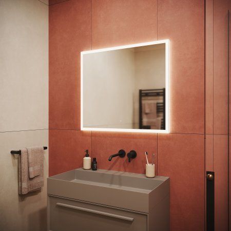 Зеркало для ванной комнаты  SANCOS Palace 800х700 с подсветкой,  PA800