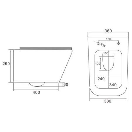 Унитаз Vincea Q-Line VT1-12MW (подвесной)