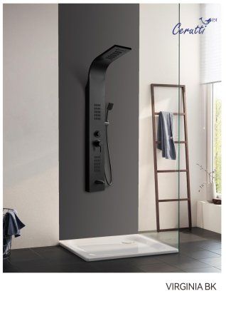 Панель VIRGINIA BK душевая Ceruttispa CT9989