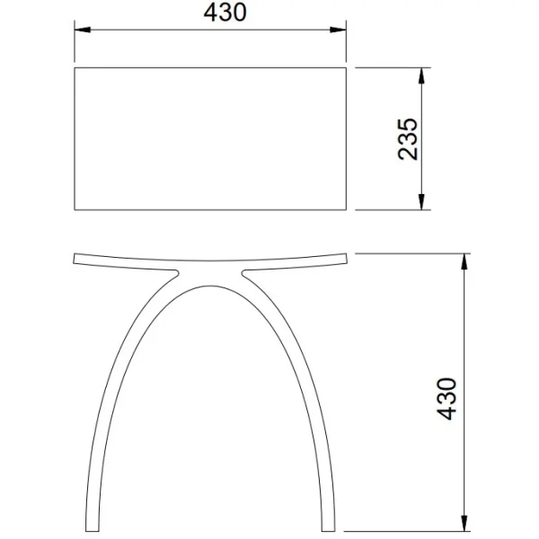 Стульчик для ванной Abber Kristall AT1739Perle прозрачный
