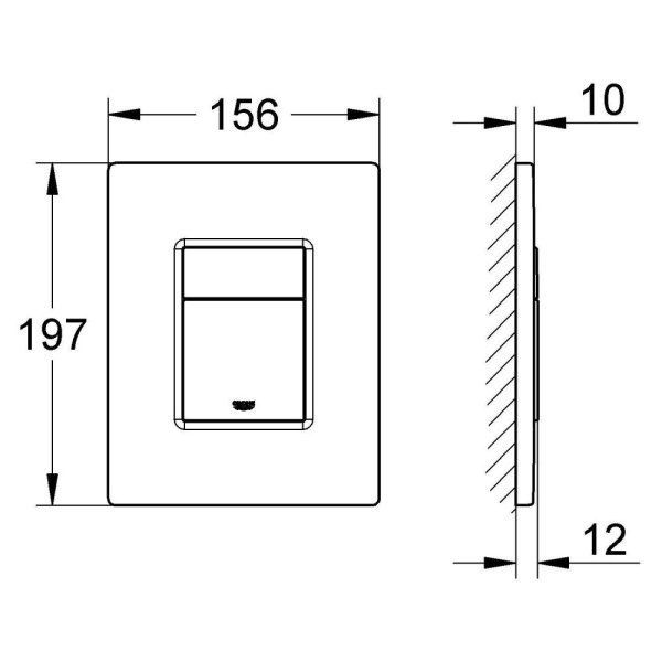 Кнопка смыва Grohe Skate Cosmopolitan 38732DL0 теплый закат матовый