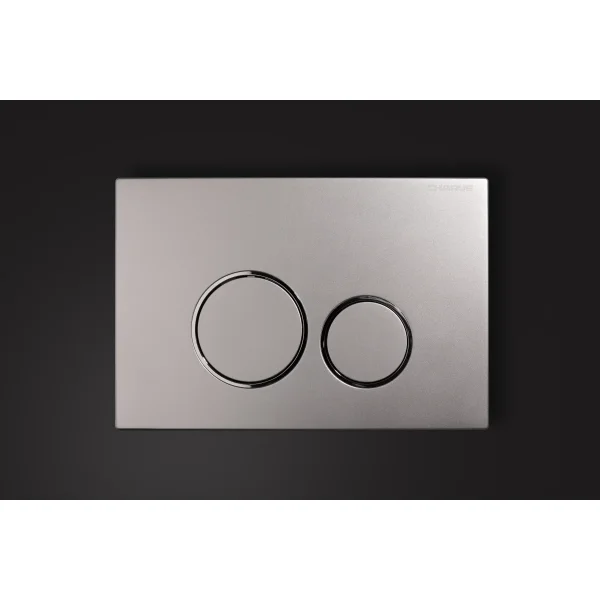 Кнопка смыва Charus Spazio FP.330.46.01 для инсталляции, матовый хром/хром/матовый хром