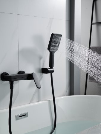 Смеситель для ванны Shevanik S4552H, Черный