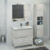 Шкаф-колонна COMFORTY "Верона-35" дуб белый