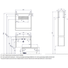 Зеркало Aquaton Капри 1A230402KPDB0 80 таксония темная