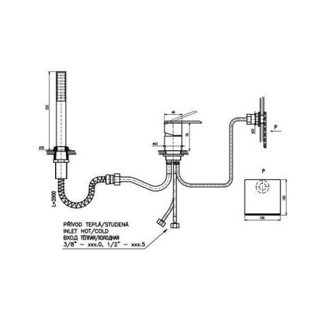 Смеситель Rav Slezak Loira LR563.5Y для ванны хром