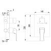 Смеситель для ванны с душем Lemark Unit (LM4528C)