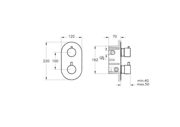 Смеситель VitrA Aquatech A47025EXP для ванны
