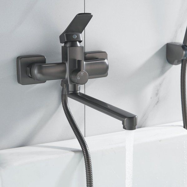 Смеситель для ванны Shevanik S99 S9AK90KM2TWZ универсальный, оружейная сталь