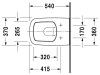Чаша для унитаза подвесного Duravit DuraStyle 2536090000