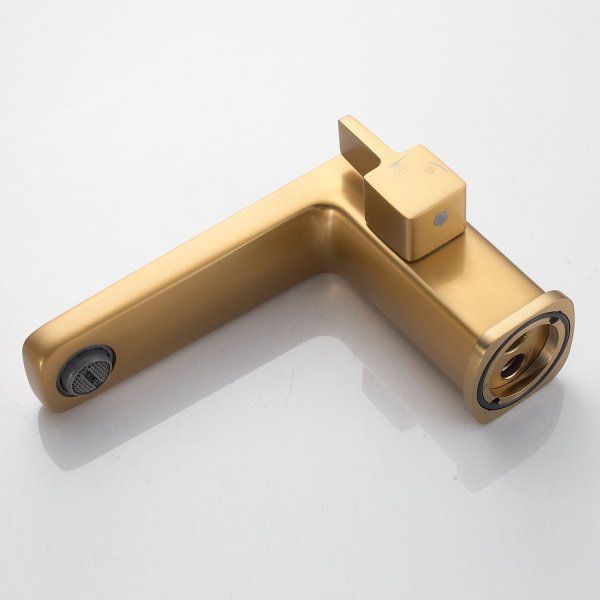 Смеситель для ванны однорычажный  Shevanik S9912G, Золотой сатин