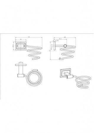 Держатель для фена 12316, Хром