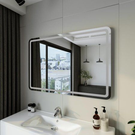 Зеркало Бриклаер Эстель-1 120 с подсветкой LED, на взмах руки