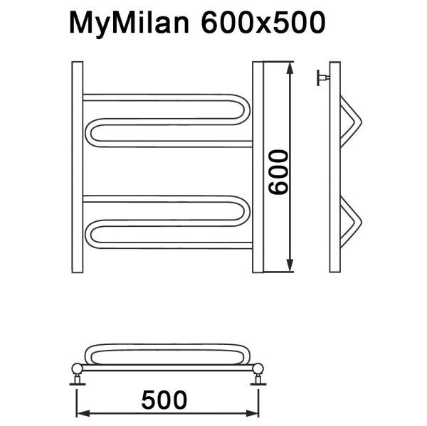 Полотенцесушитель MYFREA My Milan 60/50