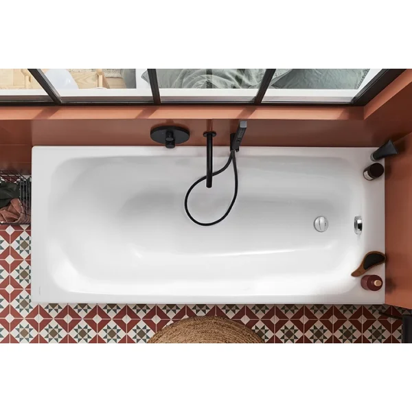 Ванна чугунная Jacob Delafon Melodie E2932-00 160х70 см, с антискользящим покрытием, белый