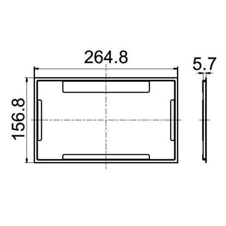 Декоративная рамка Villeroy & Boch ViConnect 922158LC нержавеющая сталь