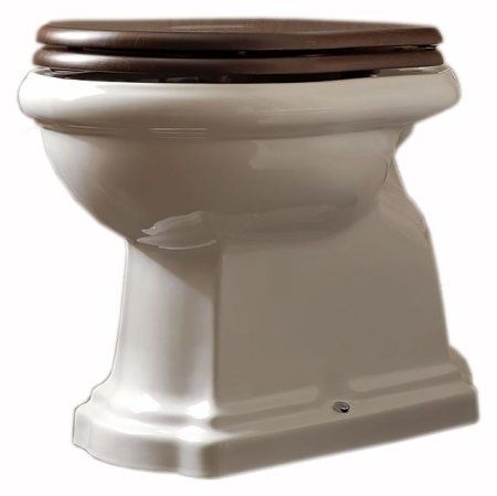 Унитаз приставной Kerasan Retro 101001 вертикальный выпуск, фурнитура хром