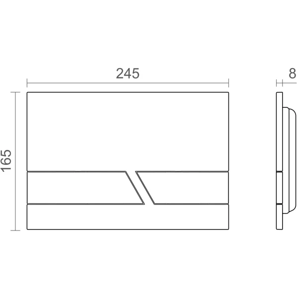 Кнопка смыва Ctesi Kali BK0202157 для инсталляции, белый матовый