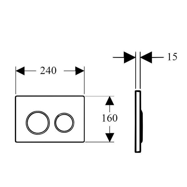 Кнопка смыва Boheme 659 хром
