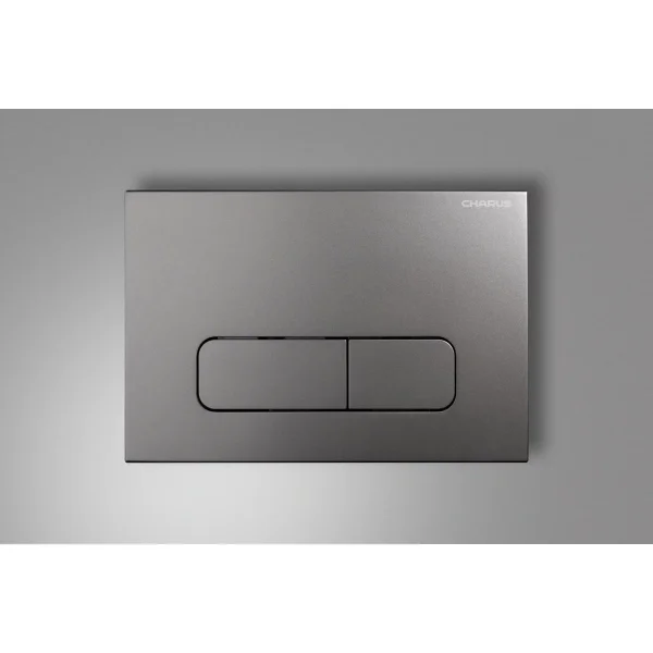 Кнопка смыва Charus Elegia FP.320.GRP.01 для инсталляции, графит матовый