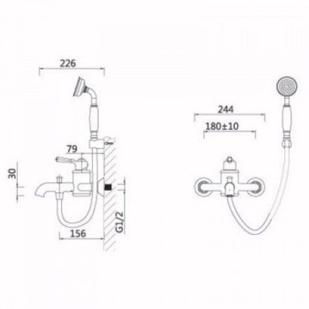 Смеситель Gerhans K03 K13003 Хром