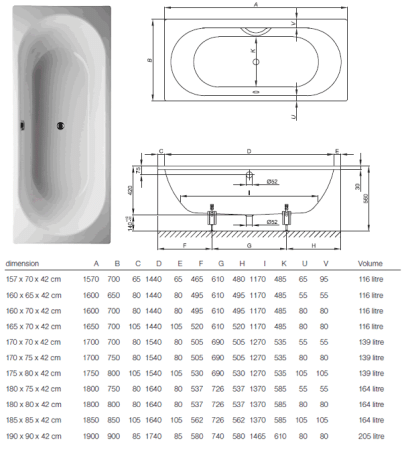 Ванна стальная Bette Starlet 1630-000+PLUS 180x80