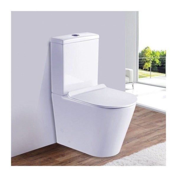 Унитаз-компакт Esbano Alagon-C безободковый, белый