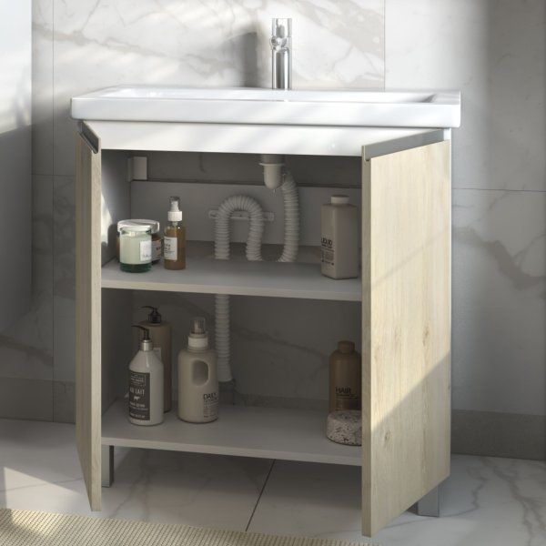 Тумба под раковину VIGO Yuma 800-2-0 (Como) поставляется в разобранном виде (347)